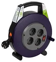 Удлинитель в закрыт. корпусе 4х10м с заземл. 10А с выкл. BPx-4e-3x1-10m ПВС 3x1 Эра Б0052927