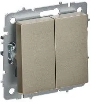 Выключатель перекрестный 2-кл. СП BRITE ВС10-2-3-БрШ 10А механизм шампань IEK BR-V23-0-10-K37
