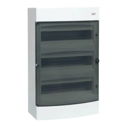 Щит распределительный навесной Unix 3х18мод. IP41 прозр. дверь PROxima EKF ux-3x18-n