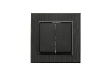 Выключатель 2-клав. Karea LINE STAR чер. Makel 86054003