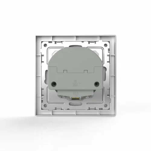 Розетка 1-м СП Pixel с заземл. с 2-мя заряд. устр. USB тип A+A механизм алюм. TOKOV ELECTRIC TKE-PX-R1U2A-C03
