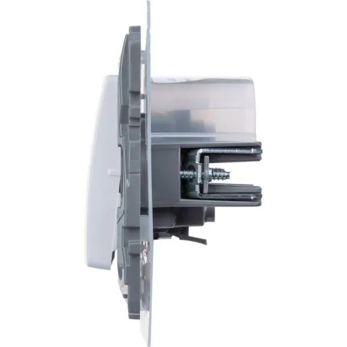 Переключатель 1-кл. Etika 10А IP44 250В безвинтов. зажимы бел. IEK 672207 фото 3