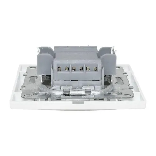 Выключатель 2-кл. СП Минск 10А IP20 с индикатором бел. Basic EKF ERV10-123-10 фото 7