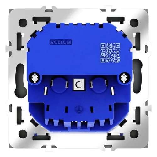 Розетка 1-м СП S70 16А с USB A+С с заземл. защ. шторки механизм черн. матов. Voltum VLS040508 фото 5