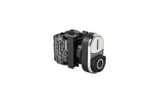 Кнопка сдвоенная выступающая (1НО+1НЗ) черн./бел. EMAS B102K21HB