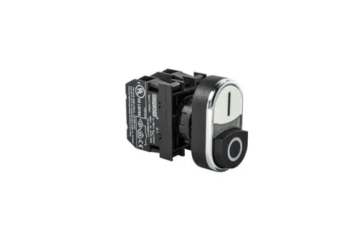 Кнопка сдвоенная выступающая (1НО+1НЗ) черн./бел. EMAS B102K21HB