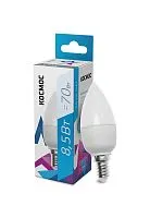 Лампа светодиодная 8.5Вт свеча 4500К бел. E14 220В КОСМОС LkecLED8.5wCNE1445