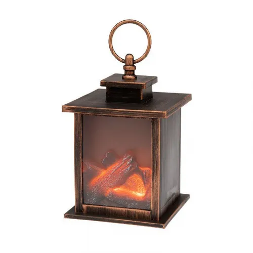 Камин светодиодный "Кантри" 12х12х18.5см эффект живого огня элементы питания 3хAAA (не в компл.) Neon-Night 511-031 фото 7