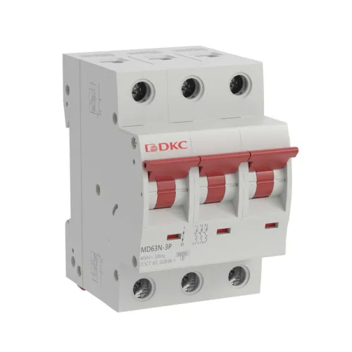 Выключатель автоматический модульный 3п C 4А 6кА YON макс (YON max) MD63N YON MD63N-3PC4