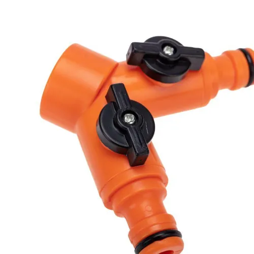 Разветвитель 2-х канальный на кран 3/4-1/2дюйма ЧЕТЫРЕ СЕЗОНА 62-0223 фото 7