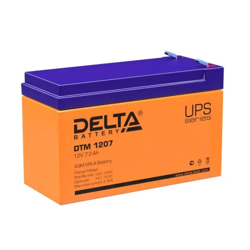 Аккумулятор UPS 12В 7.2А.ч DTM 1207 Delta 4614010050004