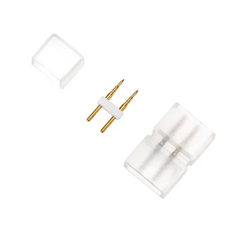 Набор установочный для одностороннего гибкого неона 8х16мм (шнур питания каучук с диодным мостом и вилкой заглушка переходная муфта игла) 1.5м Neon-Night 134-503 фото 5