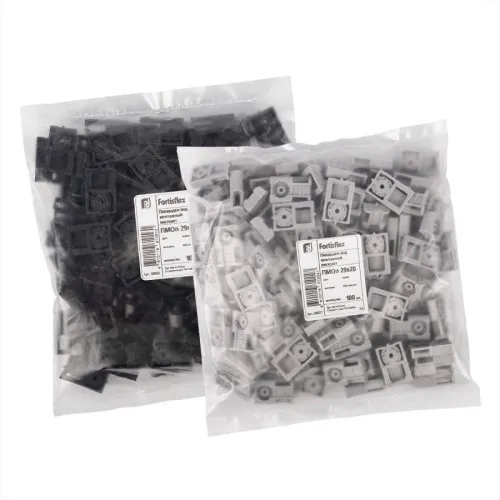 Площадка монтажная под пистолет усилен. ПМОп 29х20 черн. (уп.100шт) Fortisflex 89485 фото 3