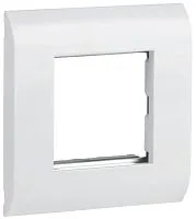 Рамка лицевая для мод. Mosaic 80х80мм метал. суппорт бел. ITK CS5-12M-M