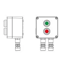 Пост управления взрывозащ. из алюм. CPE-A-12-(1xP1G(11)-1xP1R(11))-2xKA2MHK(C)1Ex d e IIC Т5 Gb / Ex tb IIIC T95град.C Db IP66 DKC 2201.121.22.11H