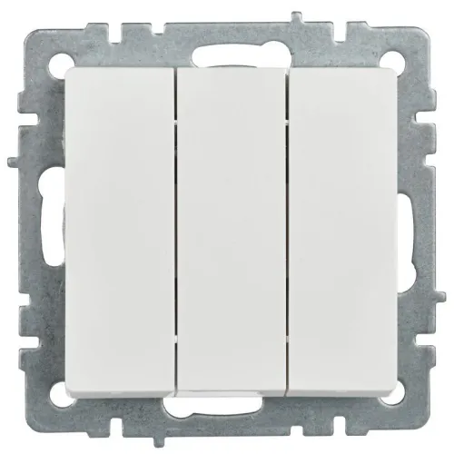 Выключатель 3-кл. СП BRITE ВС10-3-0-БрБ 10А механизм бел. IEK BR-V30-0-10-K01 фото 7