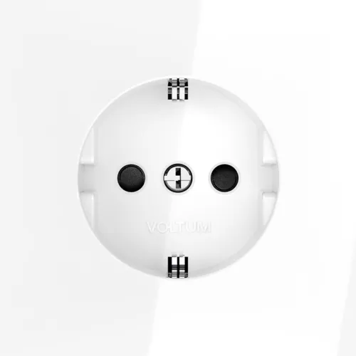 Розетка 1-м СП S70 16А с заземл. защ. шторки механизм бел. глянцевый Voltum VLS040201 фото 2