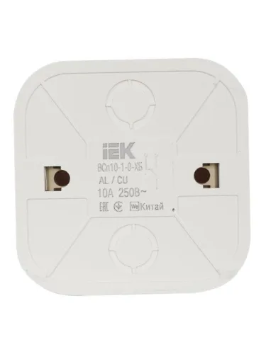 Переключатель проходной 1-кл. ОП GLORY 10А ВСп10-1-0-ХБ бел. IEK EVH12-K01-10 фото 3