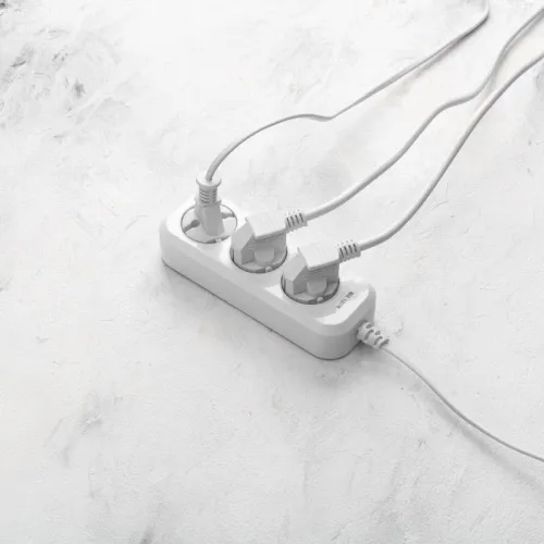 Удлинитель 3х5м без заземл. 2х0.75 бел. PROCONNECT 13-4207 фото 3