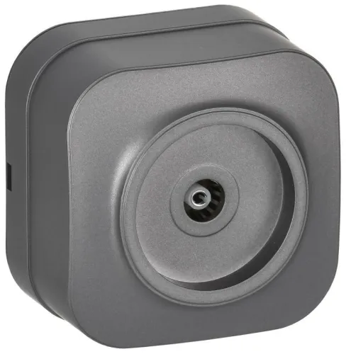 Розетка телевизионная TV 1-м ОП GLORY РТВ20-ХСм сталь матов. IEK EAH10-K46M