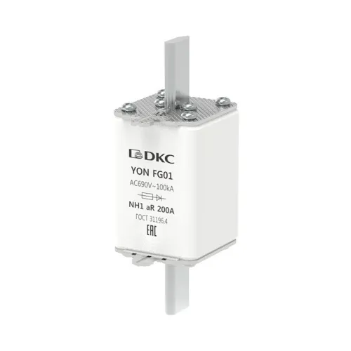 Предохранитель YON ножевого типа FG1 200А 690В хар-ка aR DKC 1FG01-0200-690V-AR
