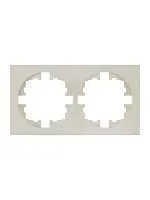 Рамка 2-м OSEN горизонт. квадрат сл. кость LEZARD 743-9000-147