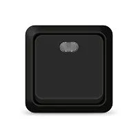 Выключатель 1-кл. ОП Олимп 10А IP20 с подсветкой черн. Universal 2212