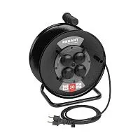 Удлинитель на метал. катушке 4х30м с заземл. IP44 КГ 3х1.5кв.мм c защ. крышкой Rexant 13-5011