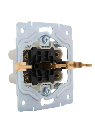 Розетка 2-м СП Karina с заземл. термопласт бел. LEZARD 707-0200-127B фото 5