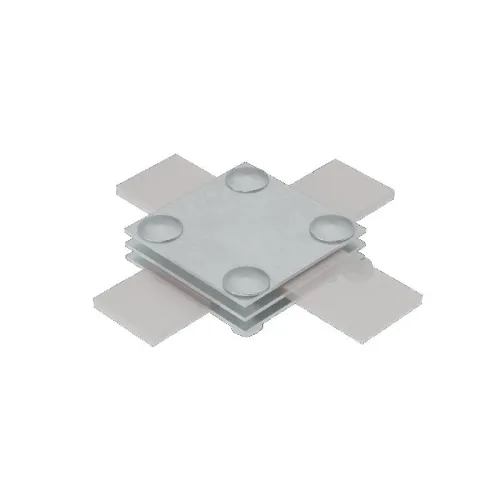 Соединитель крестообразный 3XS-B40 для полосы до 40мм с 3 пластинами сталь КМ MA0046