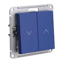 Выключатель для жалюзи 2-кл. AtlasDesign 10А механизм аквамарин SE ATN001119