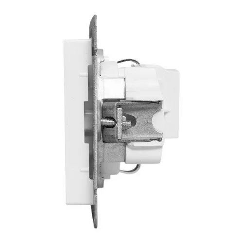 Розетка СП Эпика 16А с заземл. без защ. шторок механизм бел. EKF UP1-SOW-110 фото 3