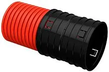 Труба гофрированная двустенная ПНД жесткая d200мм (уп.6м) ELASTA IEK EA-TG13-2-1-2-200-006-K04