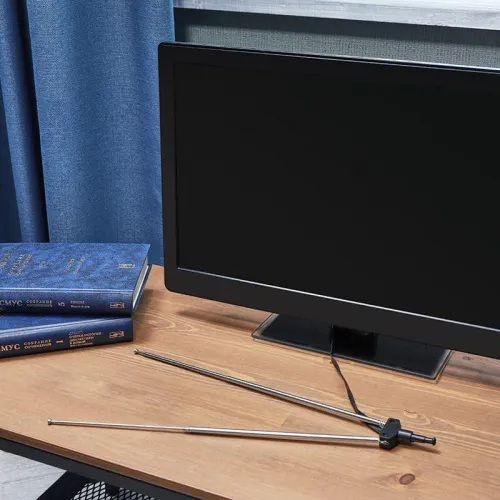 Антенна ТВ комнатная телескопическая 4 секции с адаптером "Усы" (модель RX-107-4) Rexant 34-0107-4 фото 2