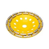 Чашка алмазная шлифовальная двухрядная 180х22.2мм KRANZ KR-90-0253