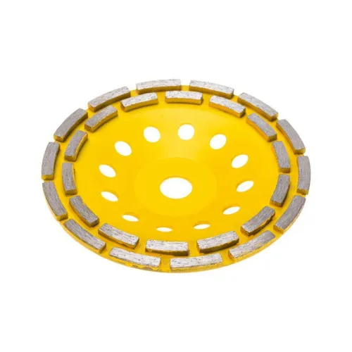 Чашка алмазная шлифовальная двухрядная 180х22.2мм KRANZ KR-90-0253