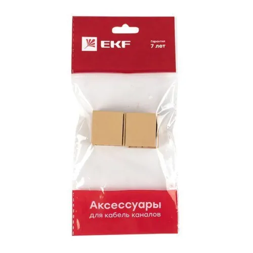 Соединитель на стык 25х16 под свет. дерево Plast PROxima (уп.4шт) EKF conl-25-16x4 фото 7