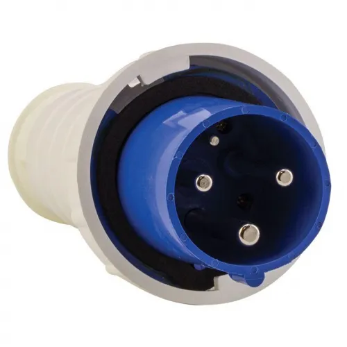 Вилка переносная 033 63А 2P+PE 220В IP67 EKF ps-033-63-220 фото 2