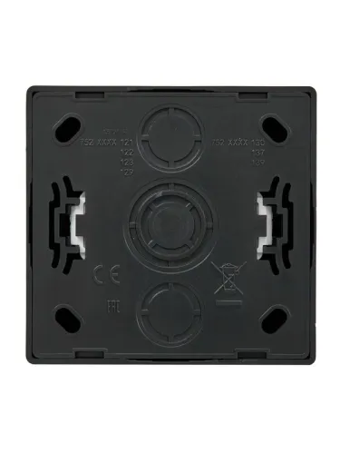 Розетка 1-м ОП LETO без заземл. ПБТ черн. бархат LEZARD 752-4200-121B фото 2