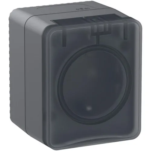 Розетка 1-м ОП AtlasDesign PROFI 16А IP54 250В заземл. защ. шторки антрацит SE ATN544045 фото 7