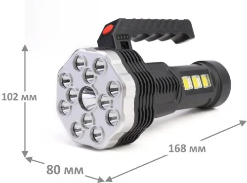 Фонарь аккумуляторный LED51537 4В 16LED 3Вт 4 реж. Micro USB черн. (бокс) Ultraflash 15193 фото 3