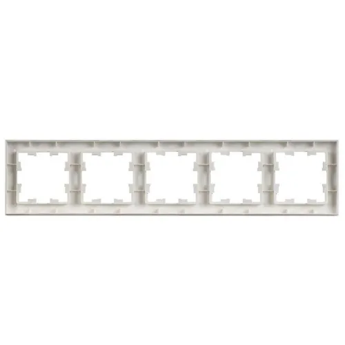 Рамка 5-м BRITE РУ-5-БрАБ арктич. бел. IEK BR-M52-K91 фото 3