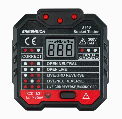 Тестер розеток Zing ST40 Ermenrich 82963 фото 3