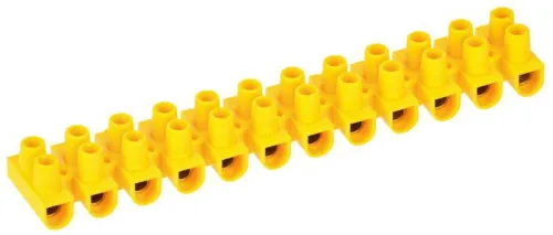 Колодка клеммная полистирол ЗВИ-15 н/г 4.0-10кв.мм желт. (блист.2шт) IEK UZV7-015-06-2