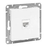 Розетка компьютерная СП Эпика RJ45 кат.5 механизм бел. EKF UP1-SOW-RJ45-5