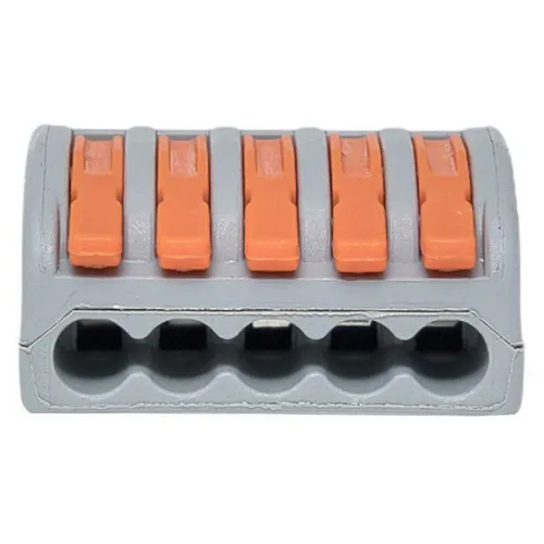 Клемма строительно-монтажная СМК 222-415 с рычагом 5 отверстий (блист.20шт) PROxima EKF plc-smk-415b-20 фото 7