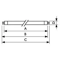 Лампа люминесцентная Actinic BL TL 6W/10 1FM/10x25CC PHILIPS 928000501030