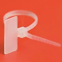 Хомут кабельный 2.5х110 полиамид бел. с табличкой 9х20 (уп.100шт) DKC 252110SR-M