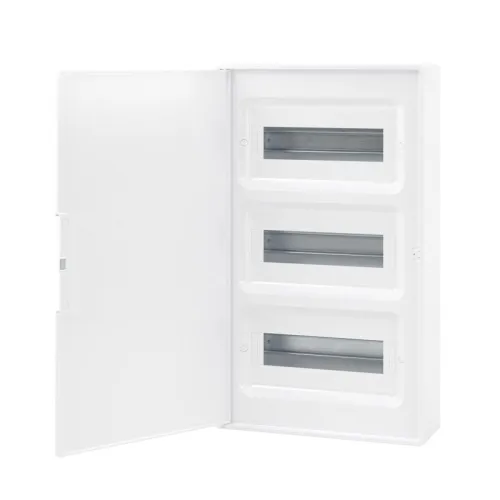 Щиток настенный Фрейм (FRAME) 36мод. с бел. дверцей с 4 шинами PEN (2шт на 8 отверст. и 2шт на 10 отверст.) бел. DKC F36W1WW фото 3