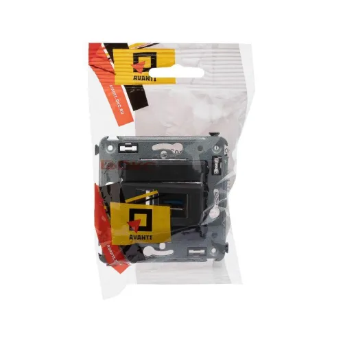 Розетка USB 3.0 1-м СП Avanti "Черный матовый" тип А-А DKC 4412303 фото 5